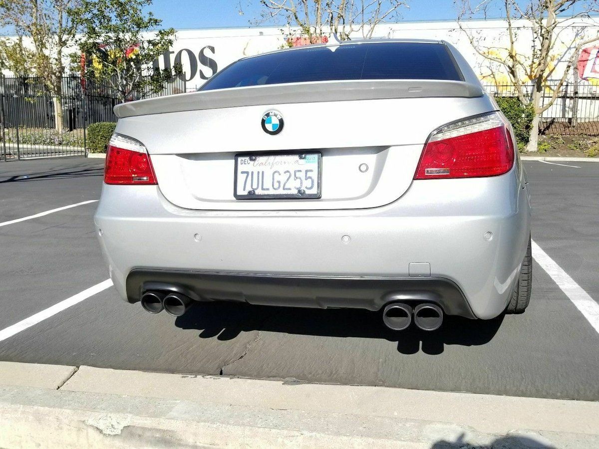 ProTuning BMW E60 E61 M5 Style Quad Exhaust Diffuser for M-Sport Bumper (Inc. 520i, 545i, 550i & M5)