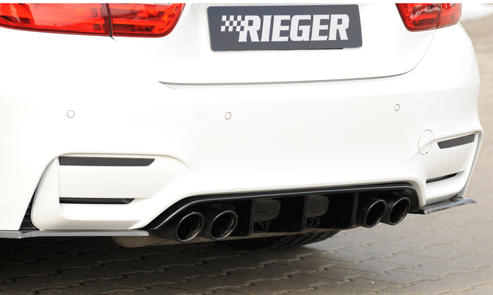 Rieger BMW F80 F82 F83 Rear Bumper Skirt Insert (M3 & M4)