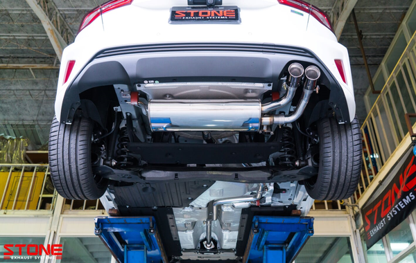 Stone Exhaust Ford 1.5T MK4 Focus Single Exit Twin Tailpipe Valvetronic Catback Exhaust System - ML Performance UK