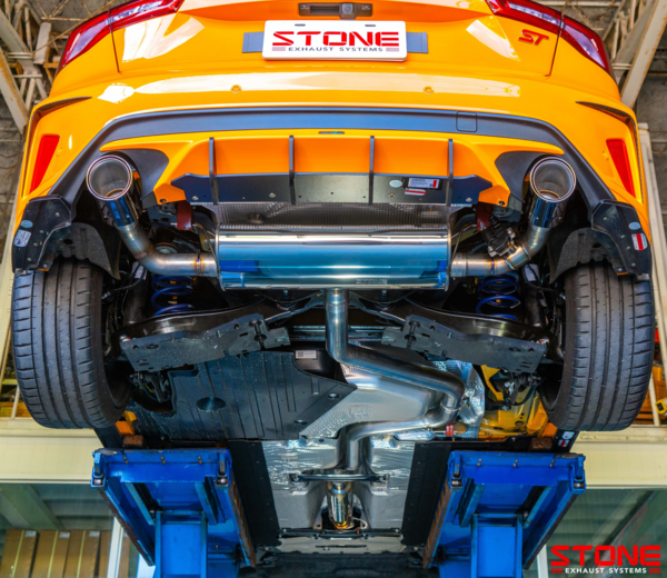 Stone Exhaust Ford 1.5T MK4 Focus Dual Exit Twin Tailpipe Valvetronic Catback Exhaust System - ML Performance UK