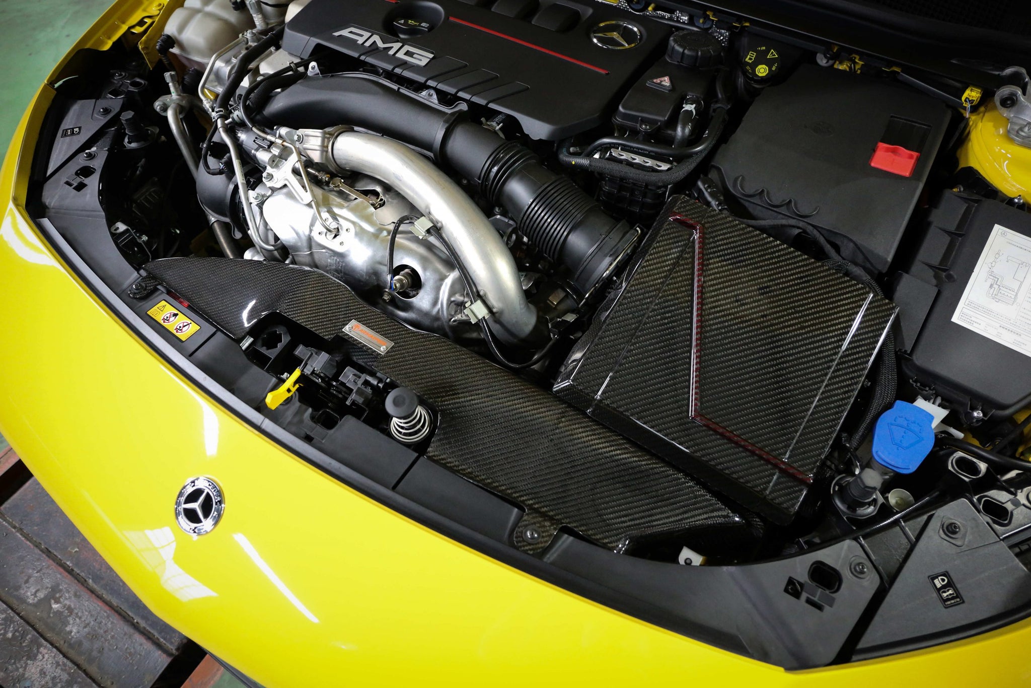 Admisión de aire frío de fibra de carbono rmaspeed Mercedes-Benz C118 W177 (A250, CLA250, A35 y CLA35) - ML Performance UK