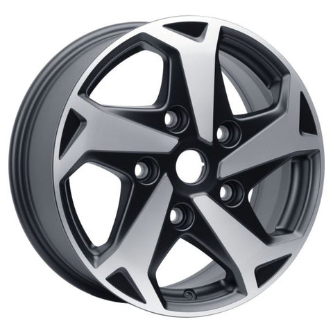 Alloy Wheel 17 10-spoke design, black and machined - 2044753