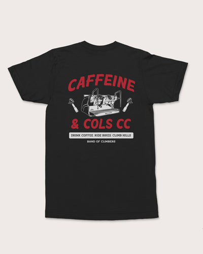 Caffeine & Cols Machine T-shirt  - Black
