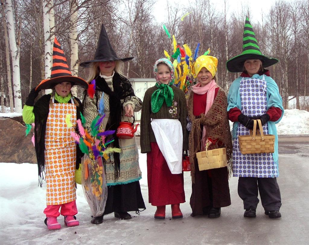 Easter witches and warlocks in Denmark