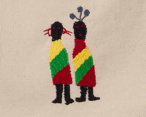 Embroidery of chin national dress