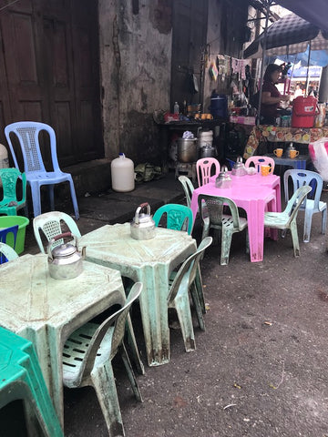 Tiny chairs and tables