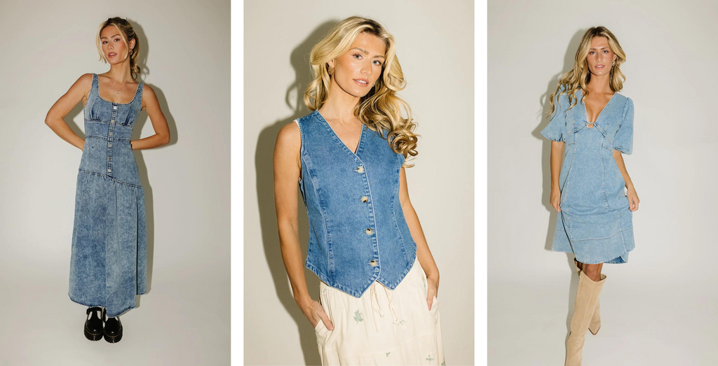 denim dresses for spring from shop zoco