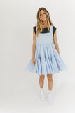 mable tiered tank dress // baby blue