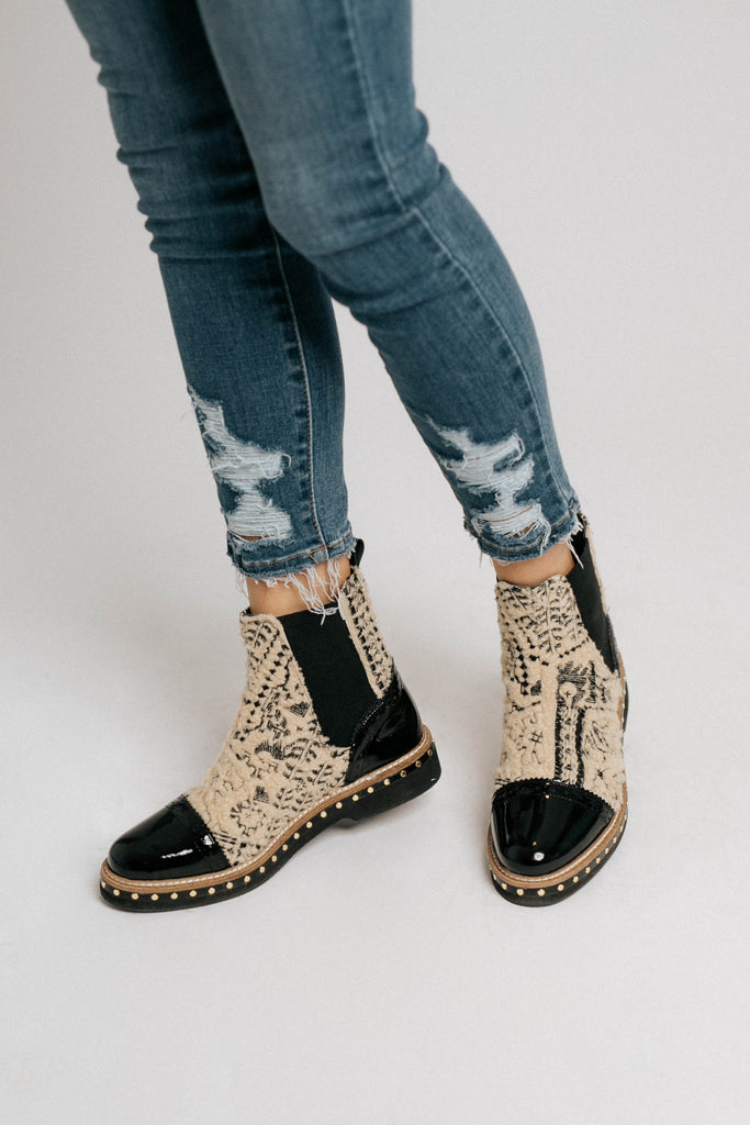 atlas studded chelsea bootie free people