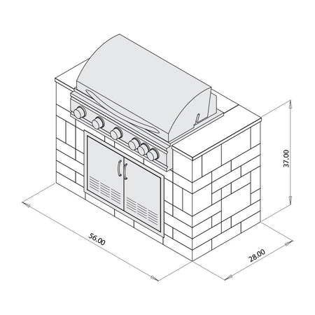 40" Grill Cabinet Dimensions