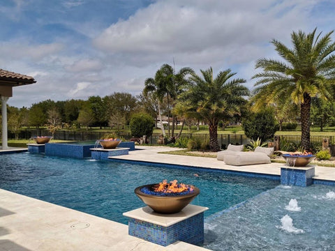 The Outdoor Plus Pool Fire Bowl