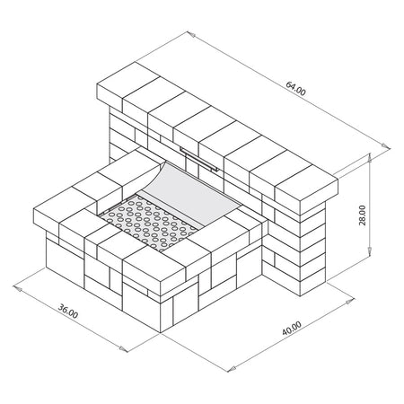 Necessories Compact Waterfall Kit Dimensions