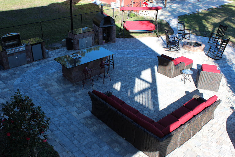 Outdoor Living Space with Necessories Kits