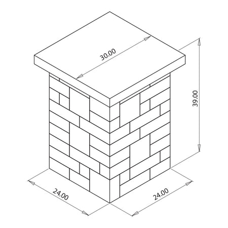 Rockwood Necessories 24" Pillar Dimensions