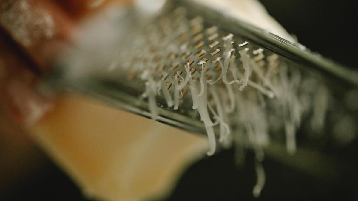 Grated cheese for use in wood fired chicken recipe