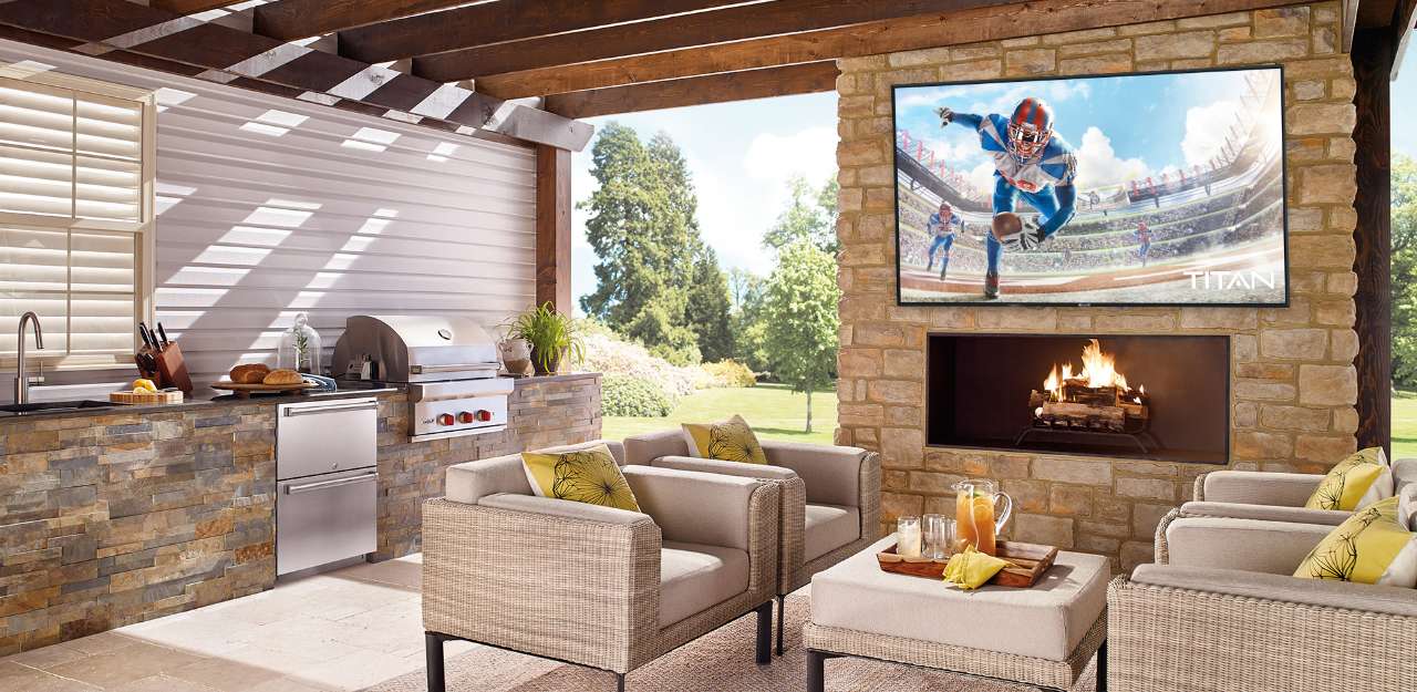 Titan Outdoor Television on Patio