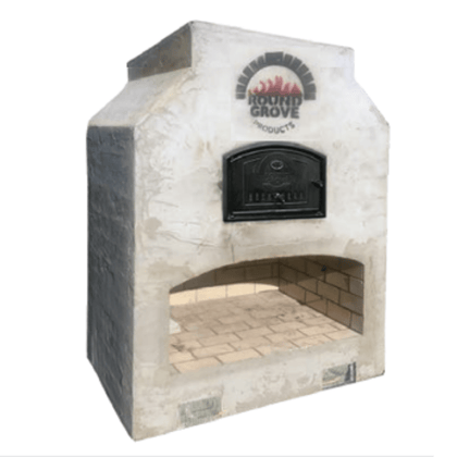 Round Grove Kiva Fireplace With Pizza Oven Combo