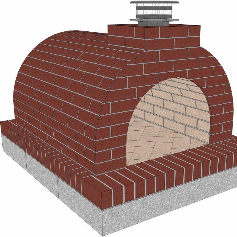 Pizza Oven Kit Form Brickwood Mattone Barile