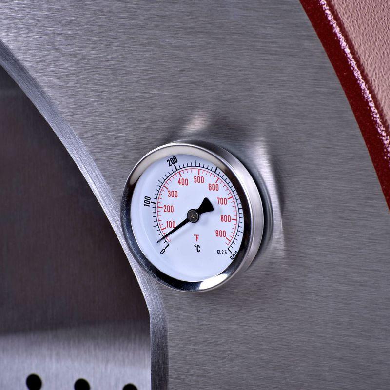 Oven Thermometer Stainless Steel Temperature Gauge For Pizza Ovens