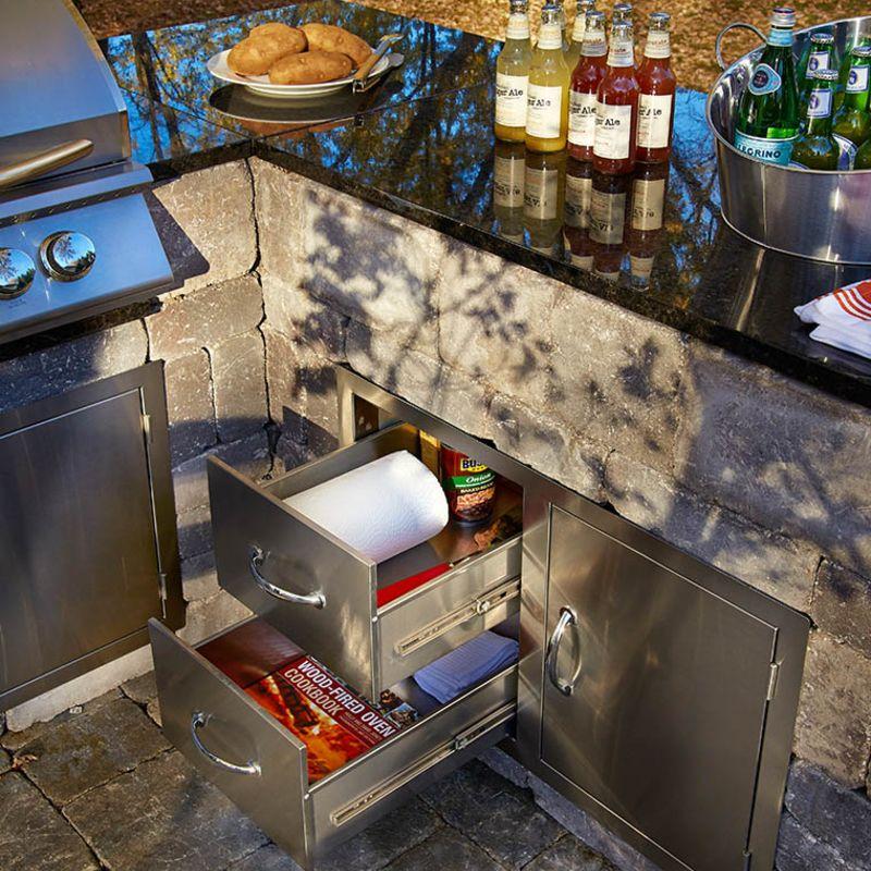 Outdoor Kitchen Kits  Necessories Grill Island Kit - Patio & Pizza Outdoor  Furnishings