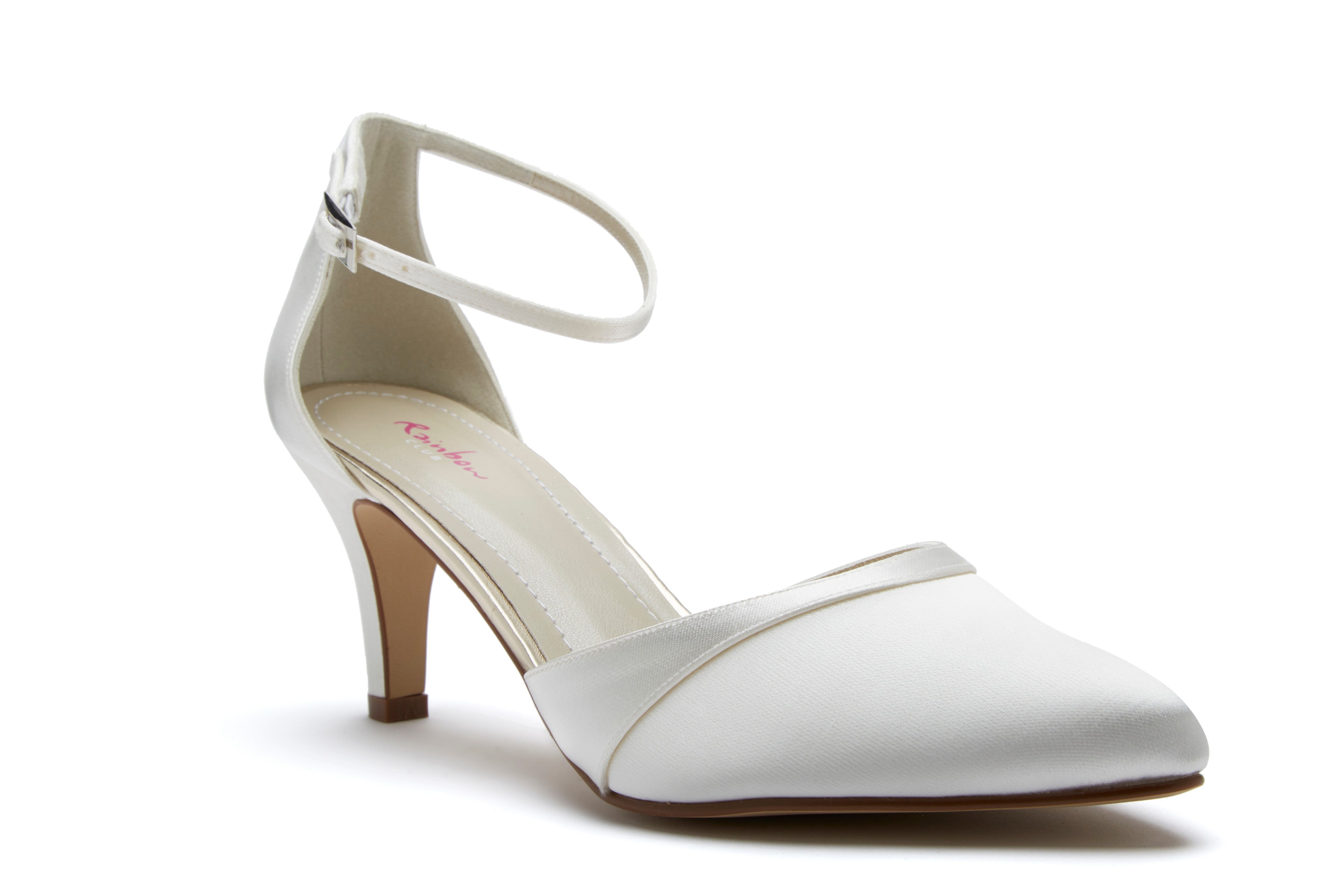 ivory satin court shoes uk