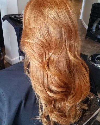 10 Caramel Apricot Tape Hair Extensions 22 24 Ink Hair Creations