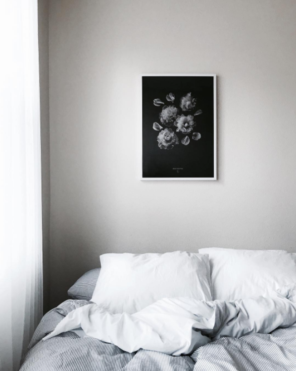 'Paeonia Officinalis' print by Coco Lapine in Liz Wang's bedroom