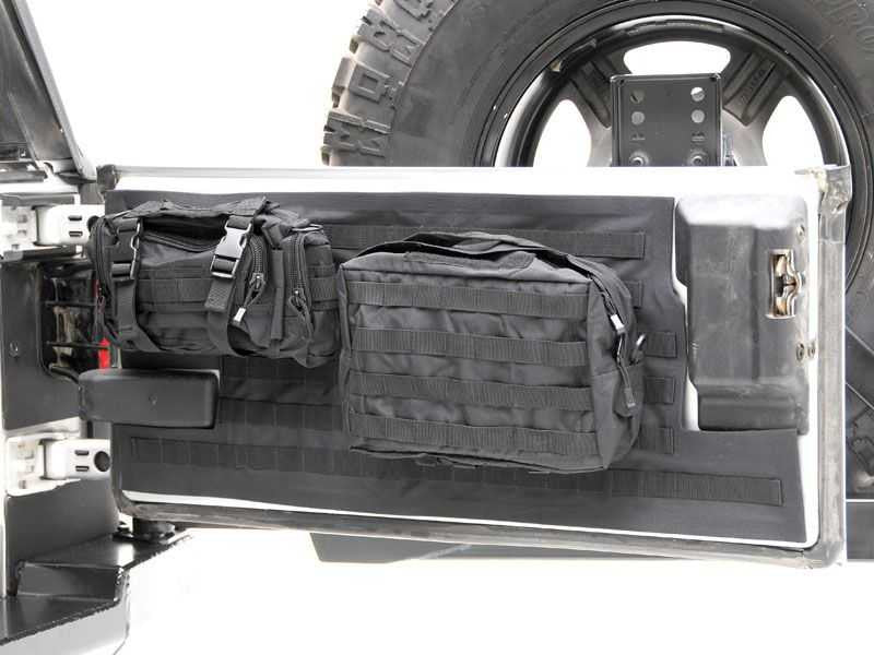 Smittybilt .R. Tailgate Cover in Black for 07-16 Jeep Wrangler & -  Black Dog Offroad