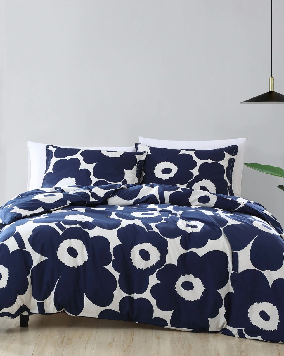 unikko indigo king duvet set – Marimekko Vancouver