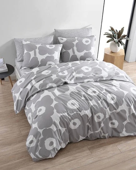 unikko grey king duvet set – Marimekko Vancouver