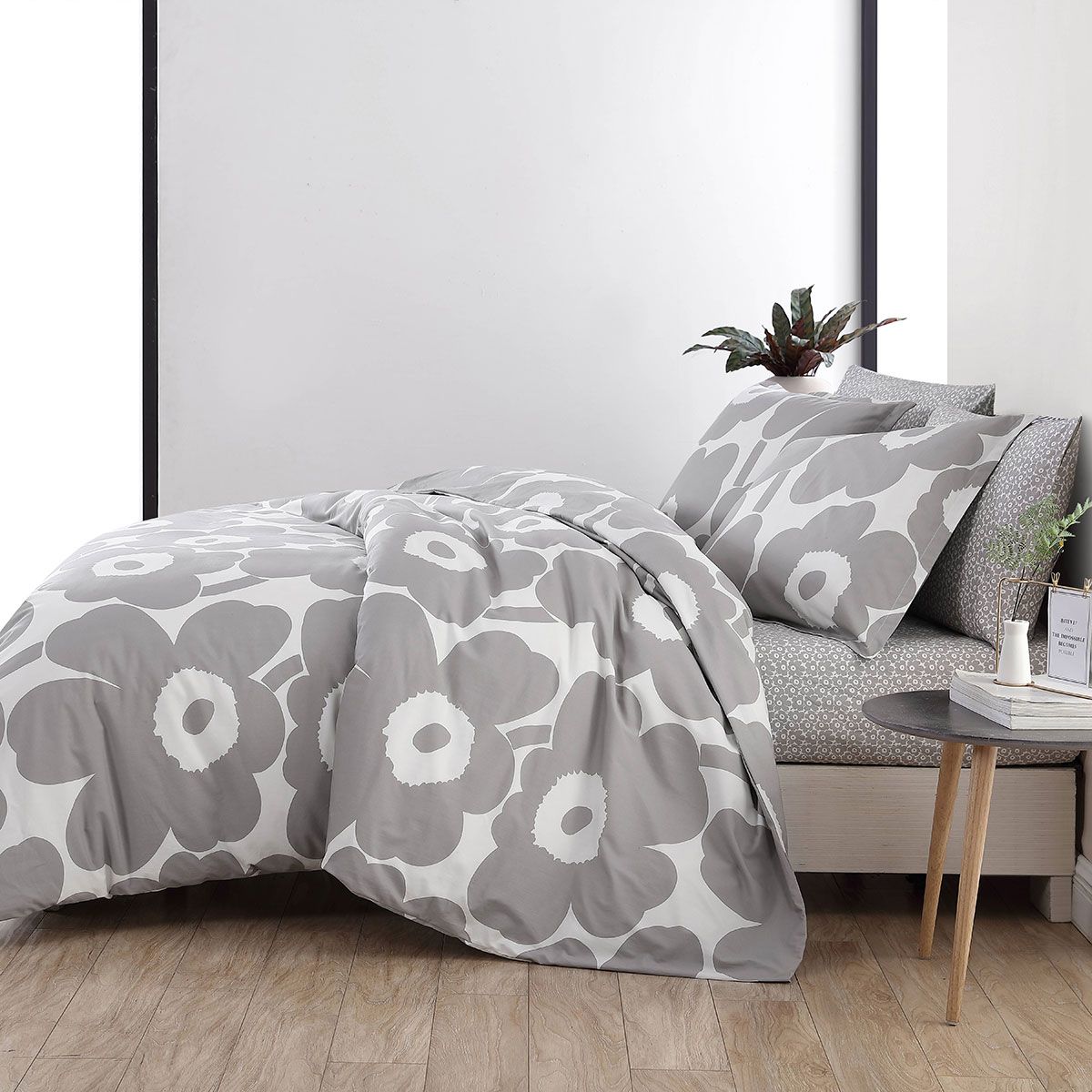 unikko grey king duvet set – Marimekko Vancouver