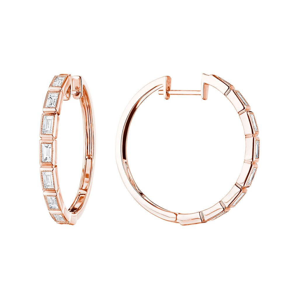 Baguette Hoop Earrings | Penny Preville