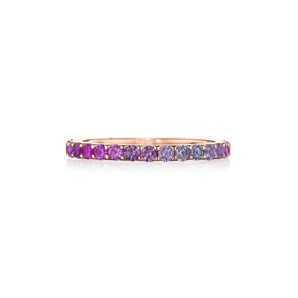 Thin Pink Sapphire Ombre Band | Penny Preville