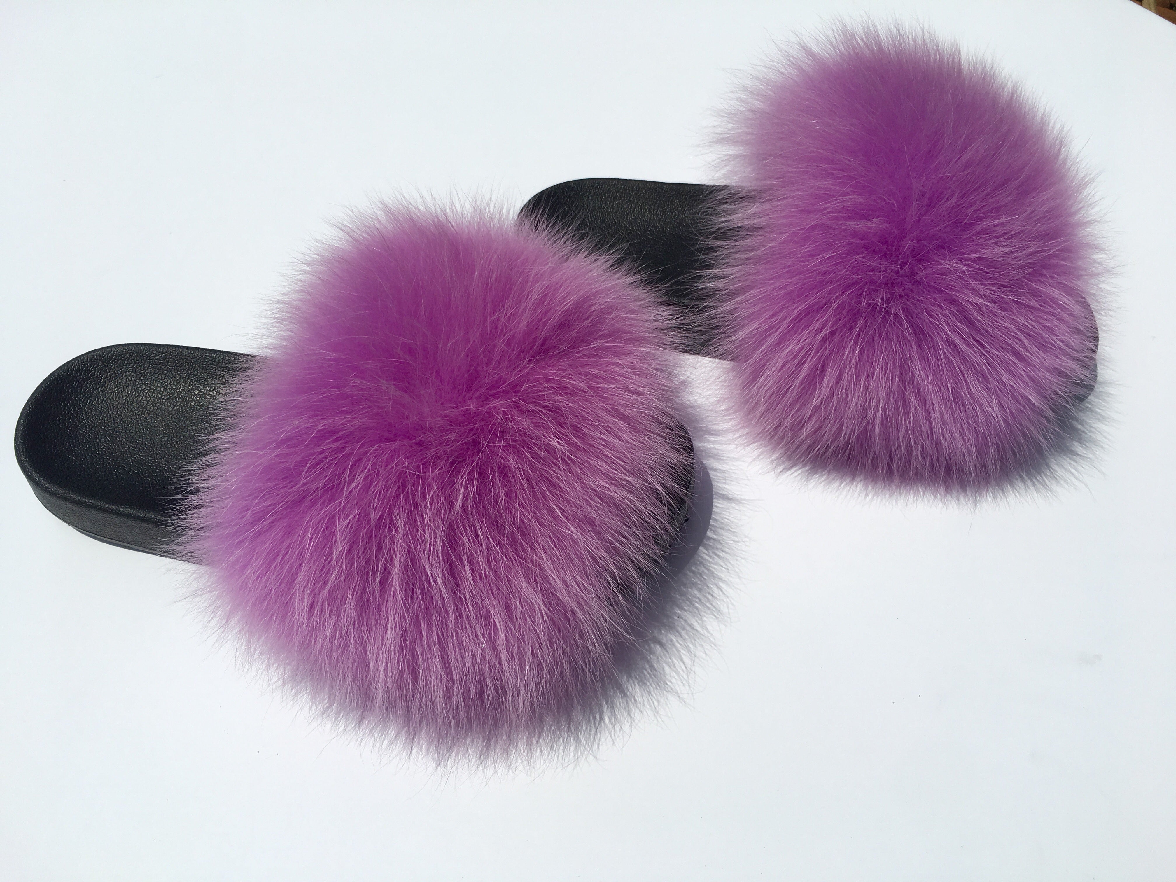 purple furry slides