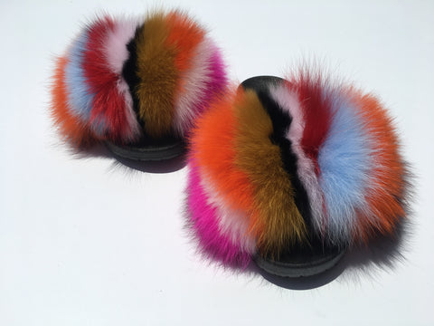 nike furry slippers