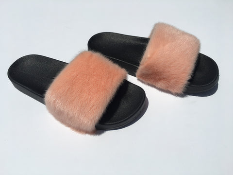 mink slippers