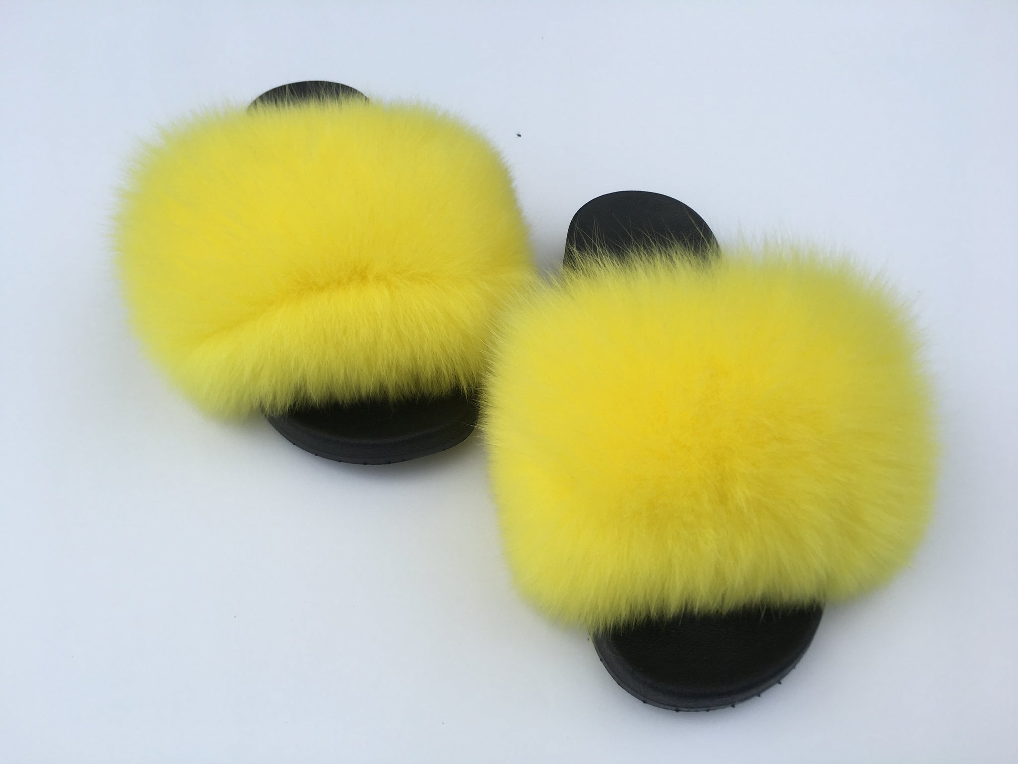 yellow furry slides