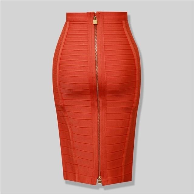 bodycon skirt with zipper