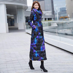 ankle length puffer coat