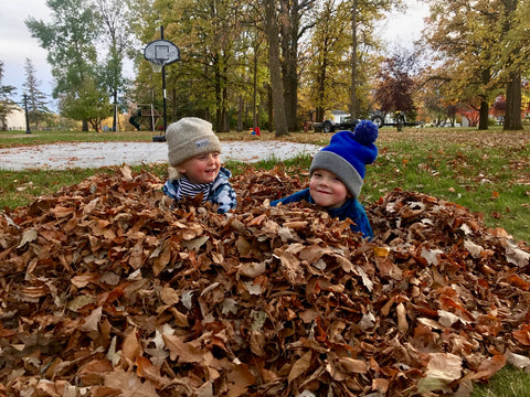 young wooden toboggan makers in the fall