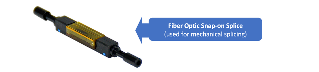 fiber optic mechanical snap-on splice