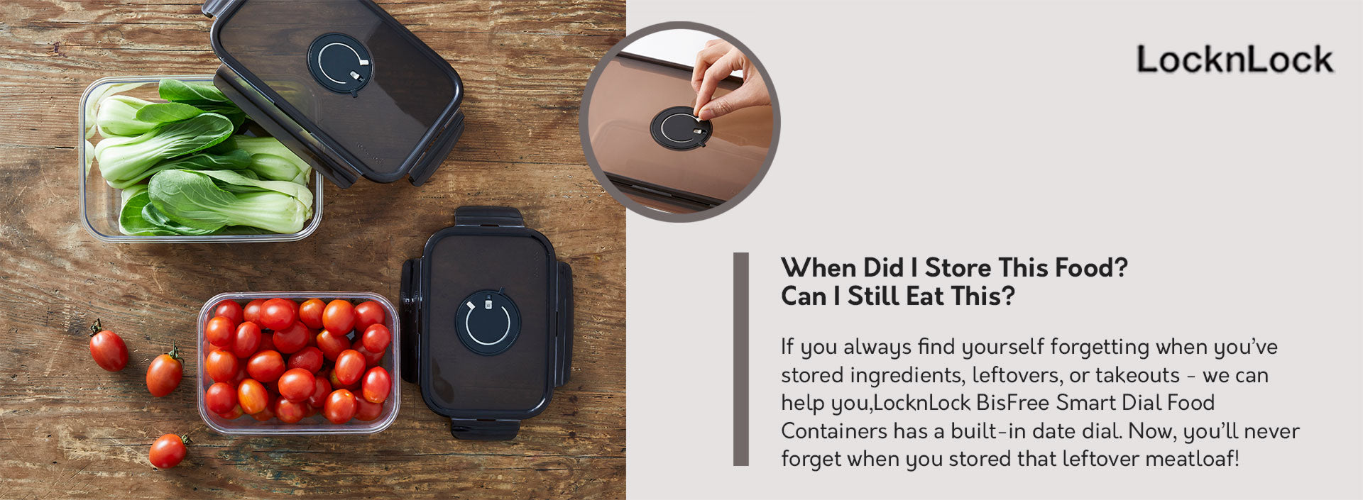 LocknLock Smart Dial Food Containers to Keep Food Fresh