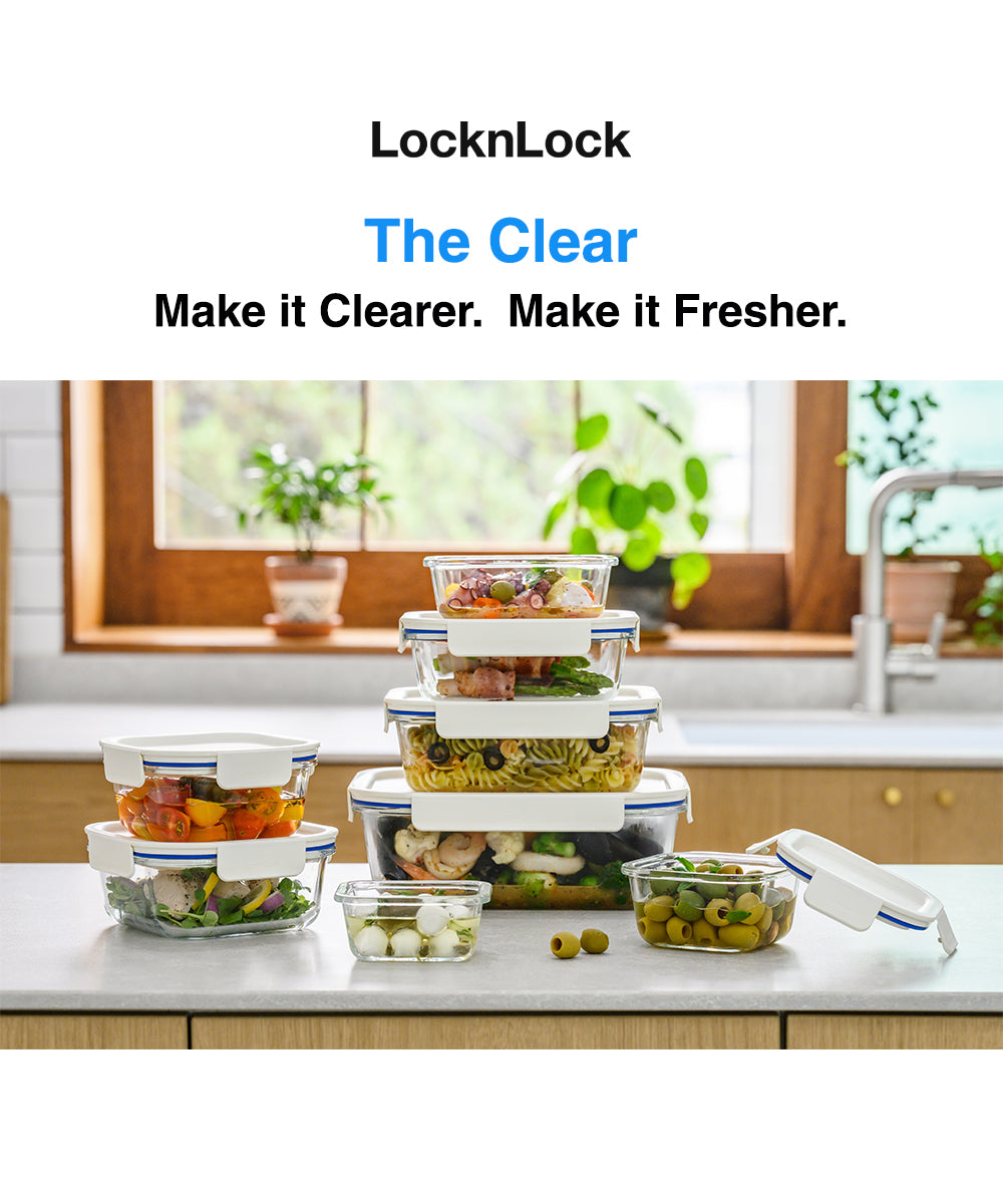 The Clear Oven Safe Glass Food Containers