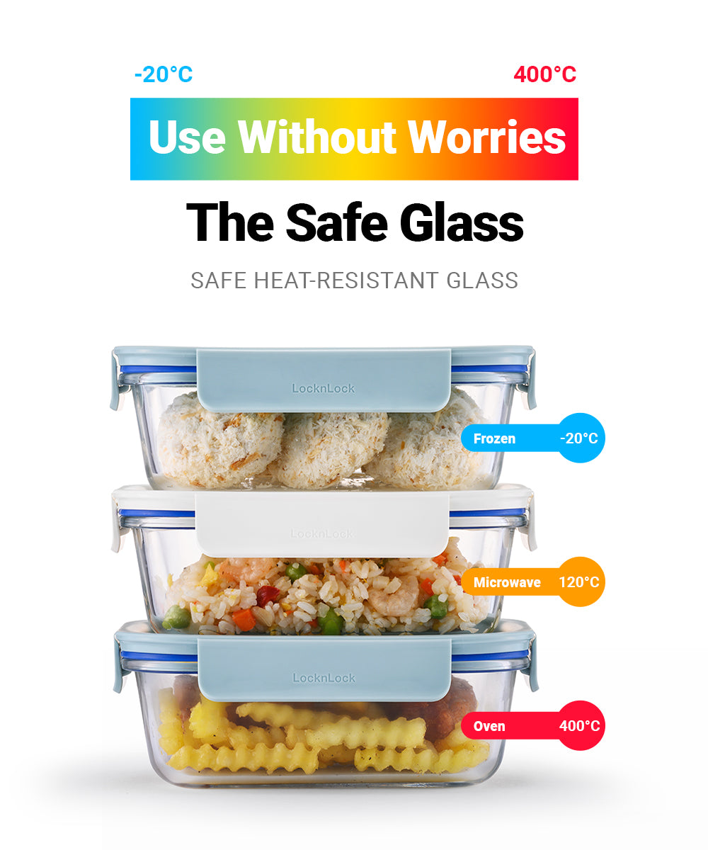 The Clear Oven Safe Glass Food Containers