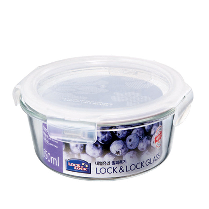 Lock & Lock Oven Glass Round Food Keeper 650mL LocknLock