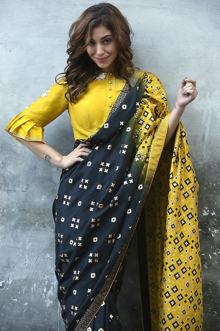 a crop top blouse to match with your saree - Indian Clothing in Denver, CO- India Fashion X