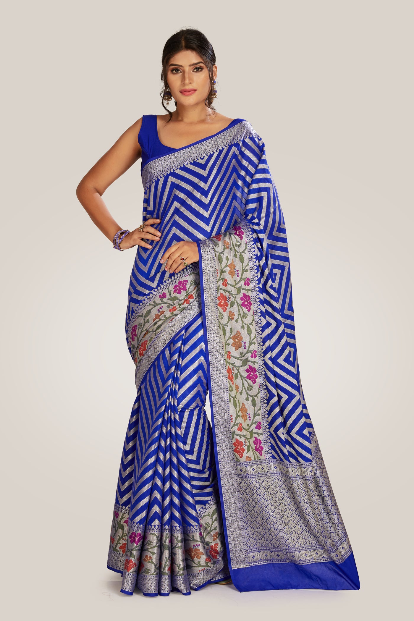 Zig Zag Saree- Indian Clothing in Denver, CO, Aurora, CO, Boulder, CO, Centennial, CO, Fort Collins, CO, Colorado Springs, CO, Cherry Creek, CO, Highlands Ranch, CO, and Longmont, CO. Nationwide shipping, USA - India Fashion X