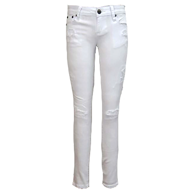 white ripped skinny jeans