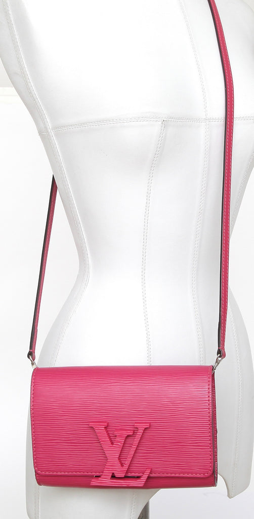 bright pink clutch bag