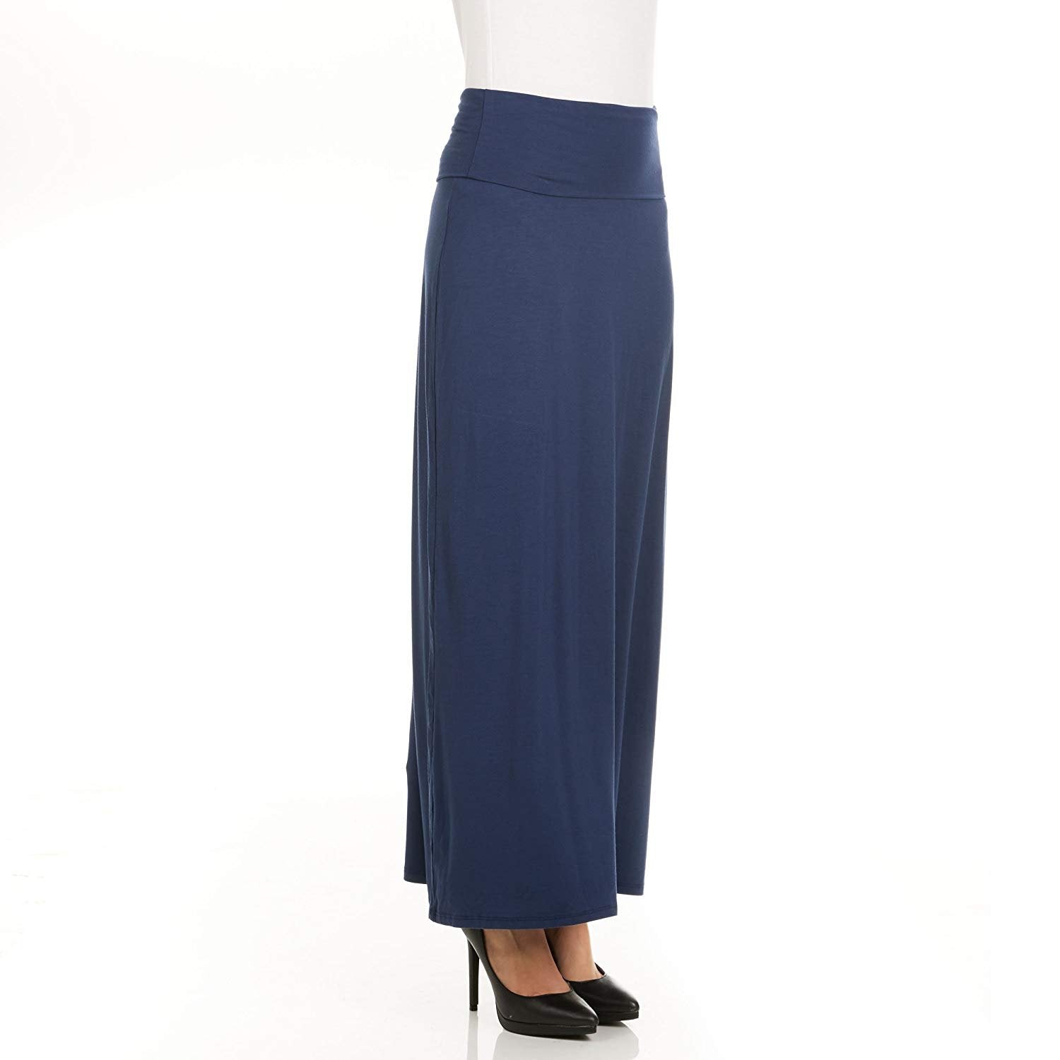 navy jersey maxi skirt